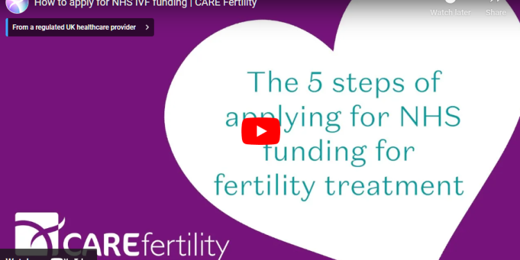 How to apply for NHS funding to treat infertility