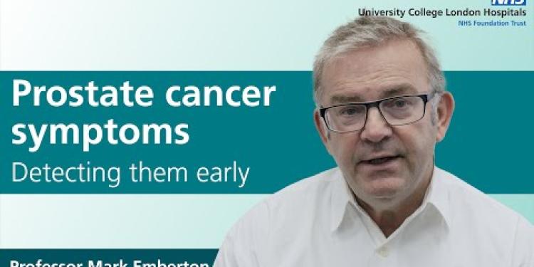 Prostate cancer symptoms - detecting them early