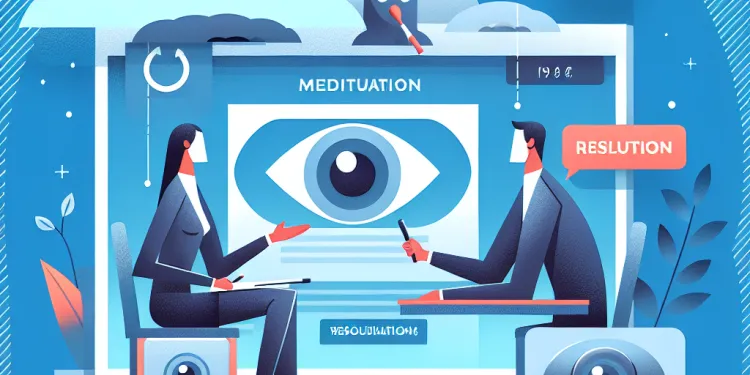 Are there any mediation services for resolving disputes over security cameras?
