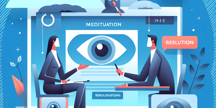 Are there any mediation services for resolving disputes over security cameras?