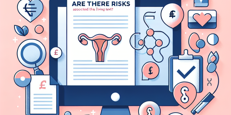 Are there any risks associated with the womb lining test?