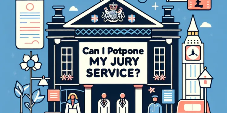 Can I postpone my jury service?