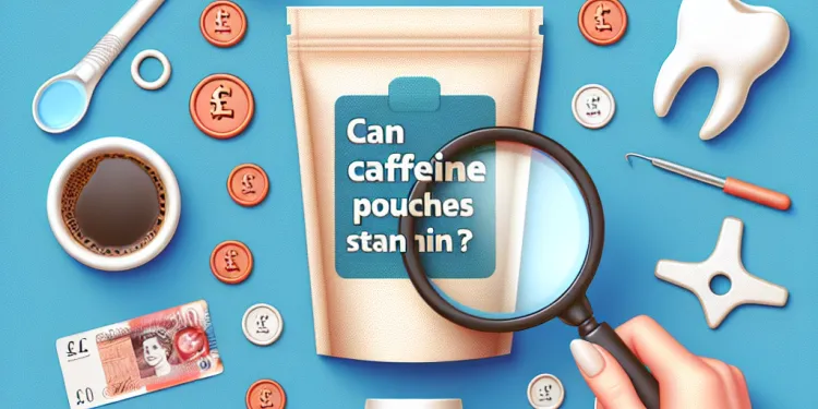 Can caffeine pouches stain teeth?