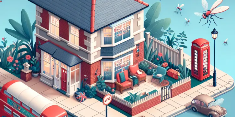 Can mosquitoes in the UK enter houses?