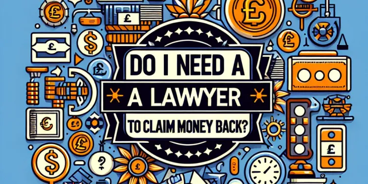 Do I need a lawyer to claim money back?
