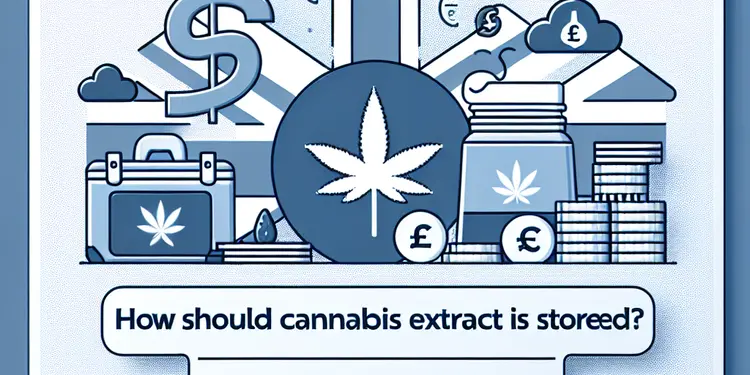 How should cannabis extract be stored?