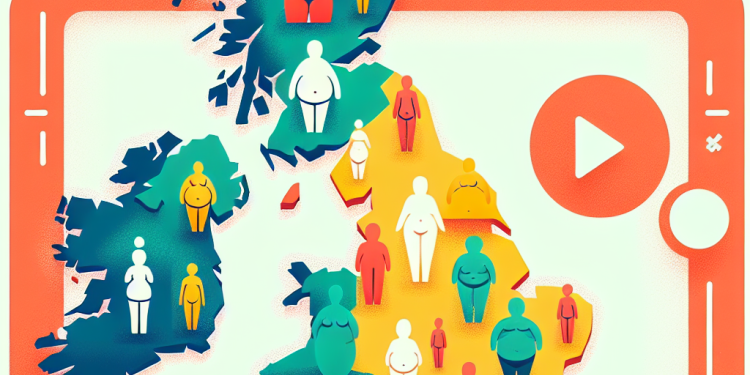 Is obesity more prevalent in certain regions of the UK?