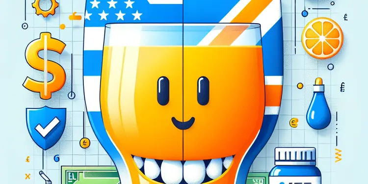 Is orange juice acidic and can it affect teeth?