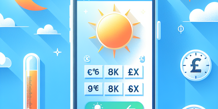 What apps or services can help me monitor the weather during a heatwave?