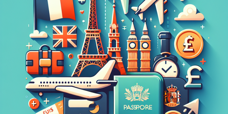 What are the rules for travel to France, Spain, and Europe on a UK passport?