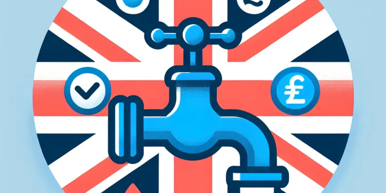 What criteria were used to determine the refunds for UK water companies?