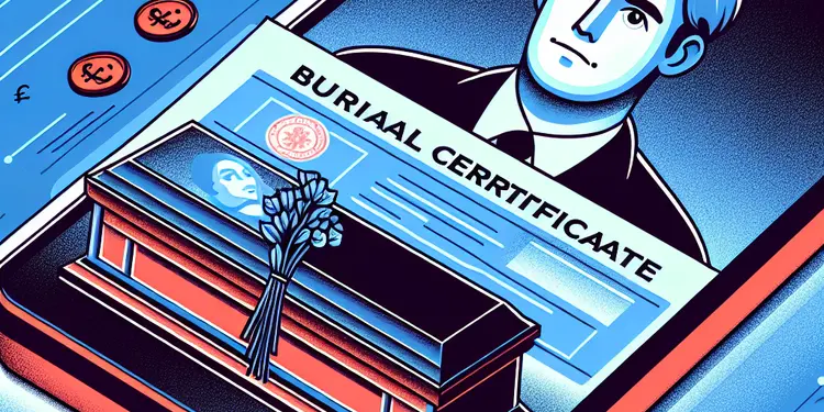 What is a burial certificate?