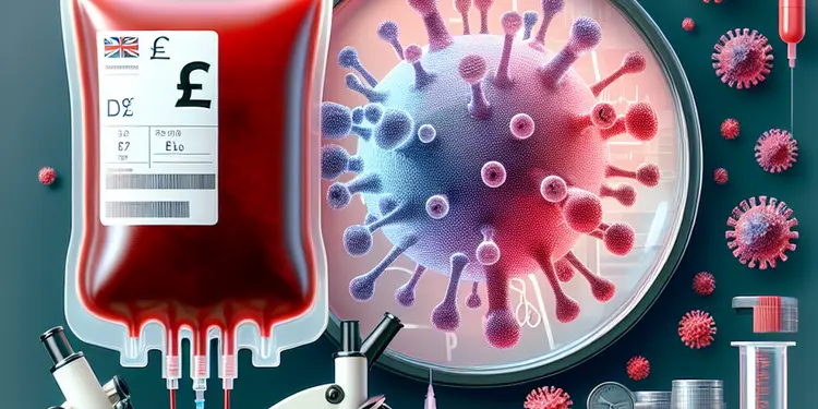 What is the most common disease transmitted by blood transfusion?