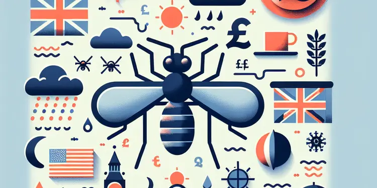 What regions of the UK are most affected by mosquito-borne diseases?