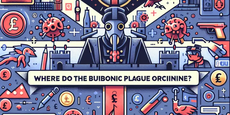 Where did the bubonic plague originate?