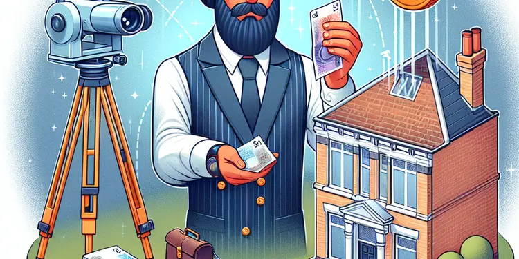 Who typically pays for the surveyor's report when buying a house?