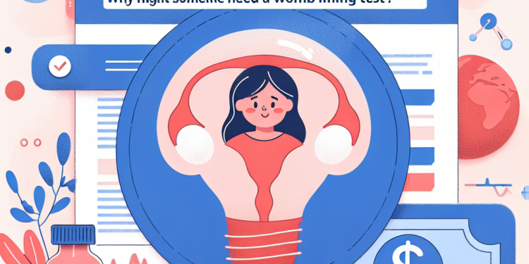 Why might someone need a womb lining test?