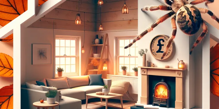 Why might there be more spiders in the home during autumn?
