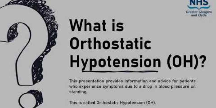NHSGGC - Orthostatic Hypotension (OH)