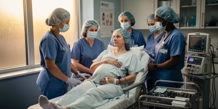 Anaesthetic procedure for elective caesarean section (C section)