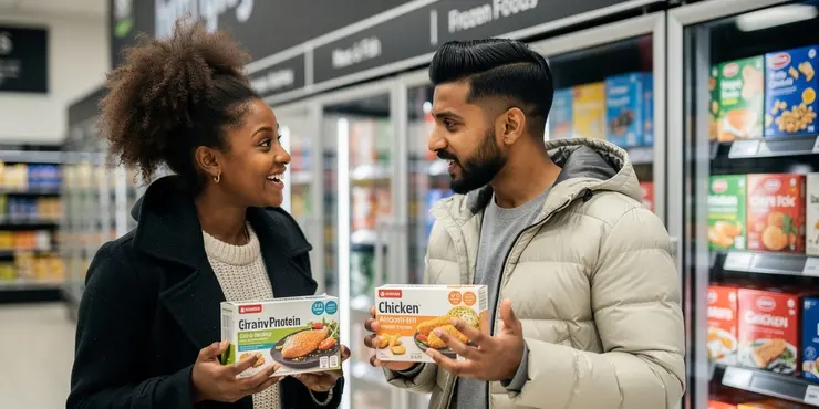 Are frozen foods good low-cost protein sources UK?