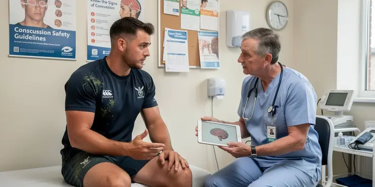 Are helmets required in rugby to prevent concussions?