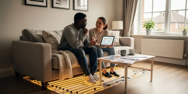 Are radiant floor systems considered energy-efficient home heating options?