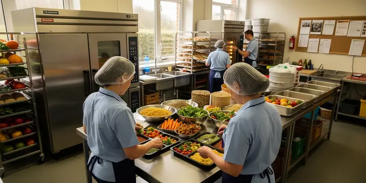 Are school meals inspected for quality and standards?