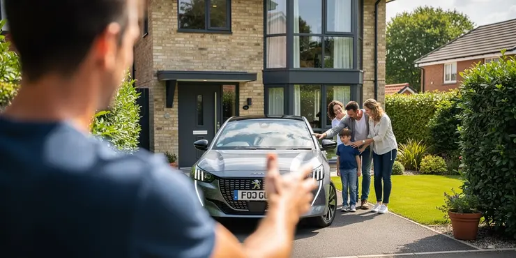 Are there any electric vehicles from Peugeot available in the UK?