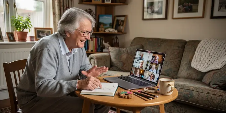 Are there any online communities for older adults interested in hobbies?