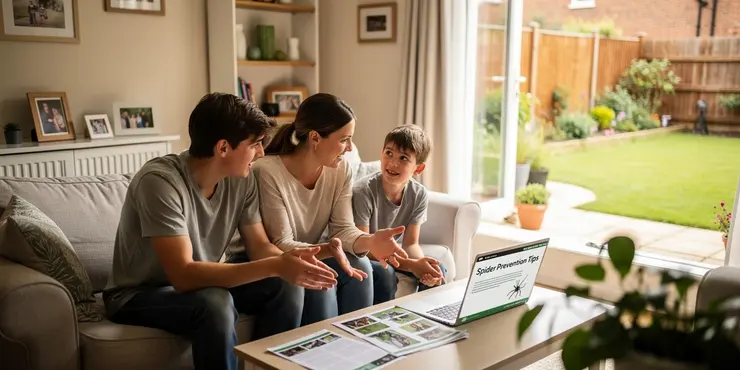 Are there any precautions to take against spiders in the UK?