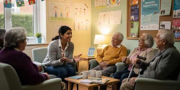 Are there any support groups for people with dementia in the UK?