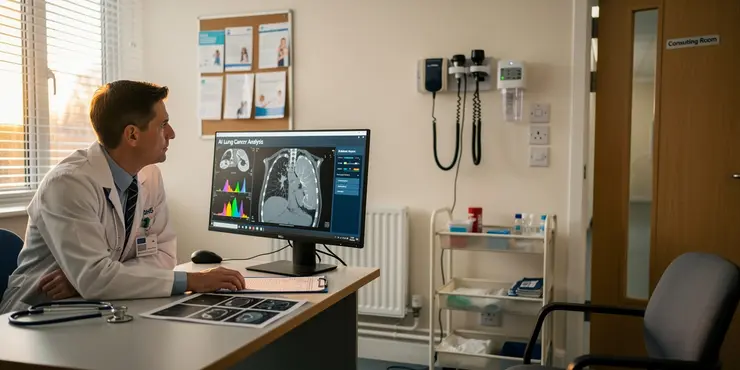 Are there ethical considerations in using AI for lung cancer detection?