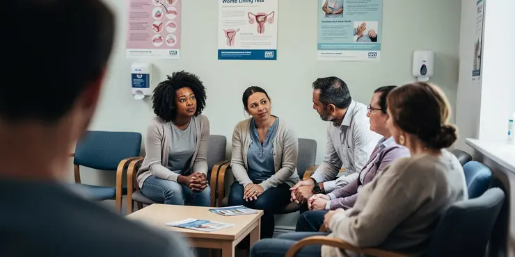 Are there risks associated with a womb lining test?