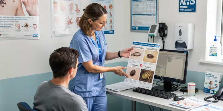 Can animals spread scabies to humans?