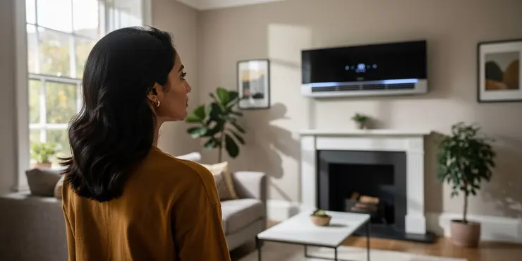 Can energy-efficient home heating options also provide cooling?