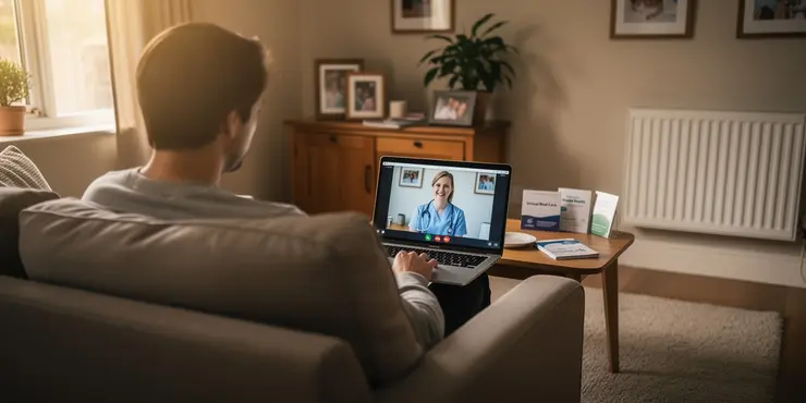 Can family members be involved in the care process on a virtual ward?