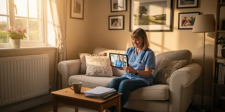 Can family members be involved in the care process on a virtual ward?