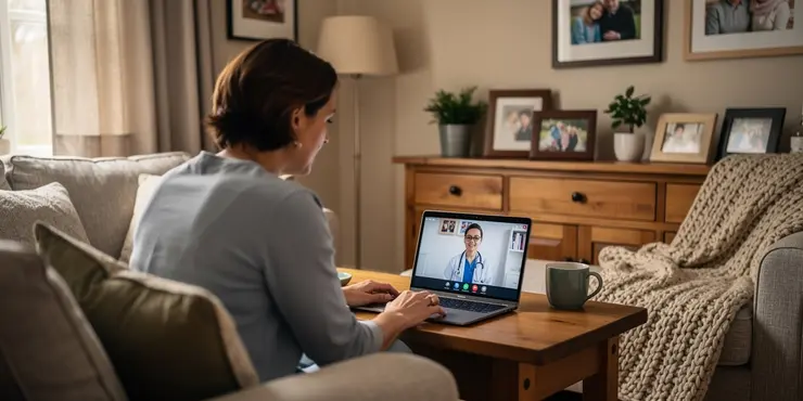 Can family members be involved in the care process on a virtual ward?