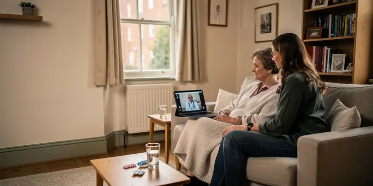 Can family members be involved in the care process on a virtual ward?