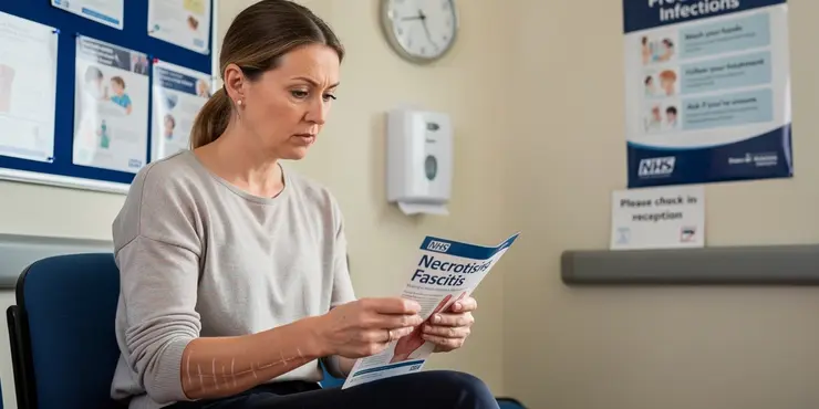 Can flesh-eating disease cause long-term complications?