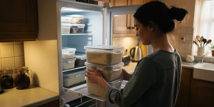 Can freezing rice kill harmful bacteria?