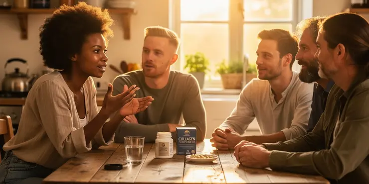 Can individuals with brittle hair or nails benefit from collagen supplements?