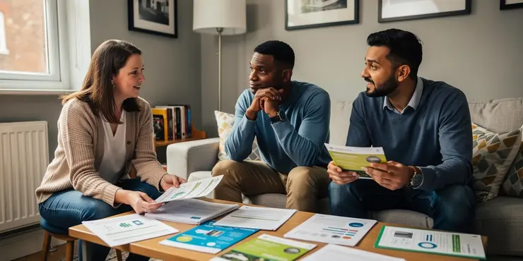 Do energy-efficient home heating options qualify for rebates or tax incentives?