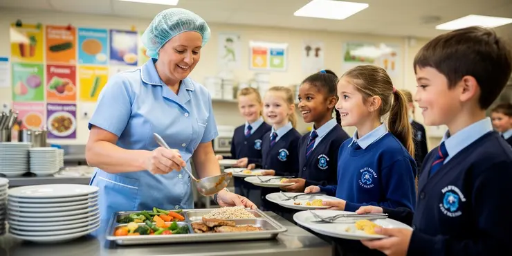 Do school meals include both hot and cold options?