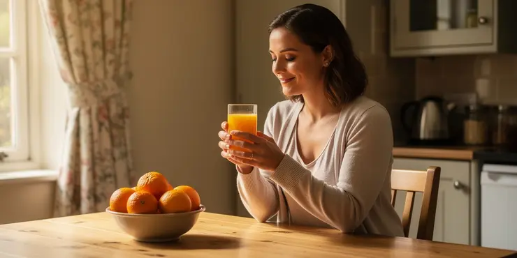 Does drinking orange juice affect blood sugar levels?