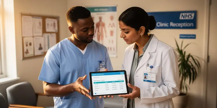 Does my doctor have access to operation waiting times?