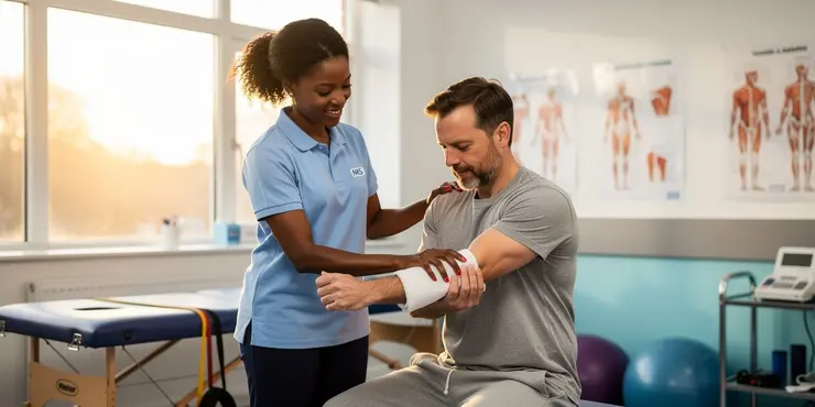 Frozen Shoulder Assisted Lateral Rotation