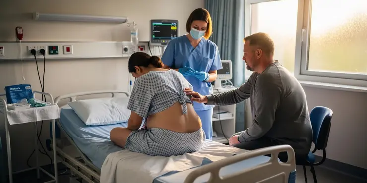 Having an epidural in labour at St Michael's Hospital