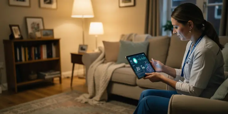 How are emergencies handled in a virtual ward?